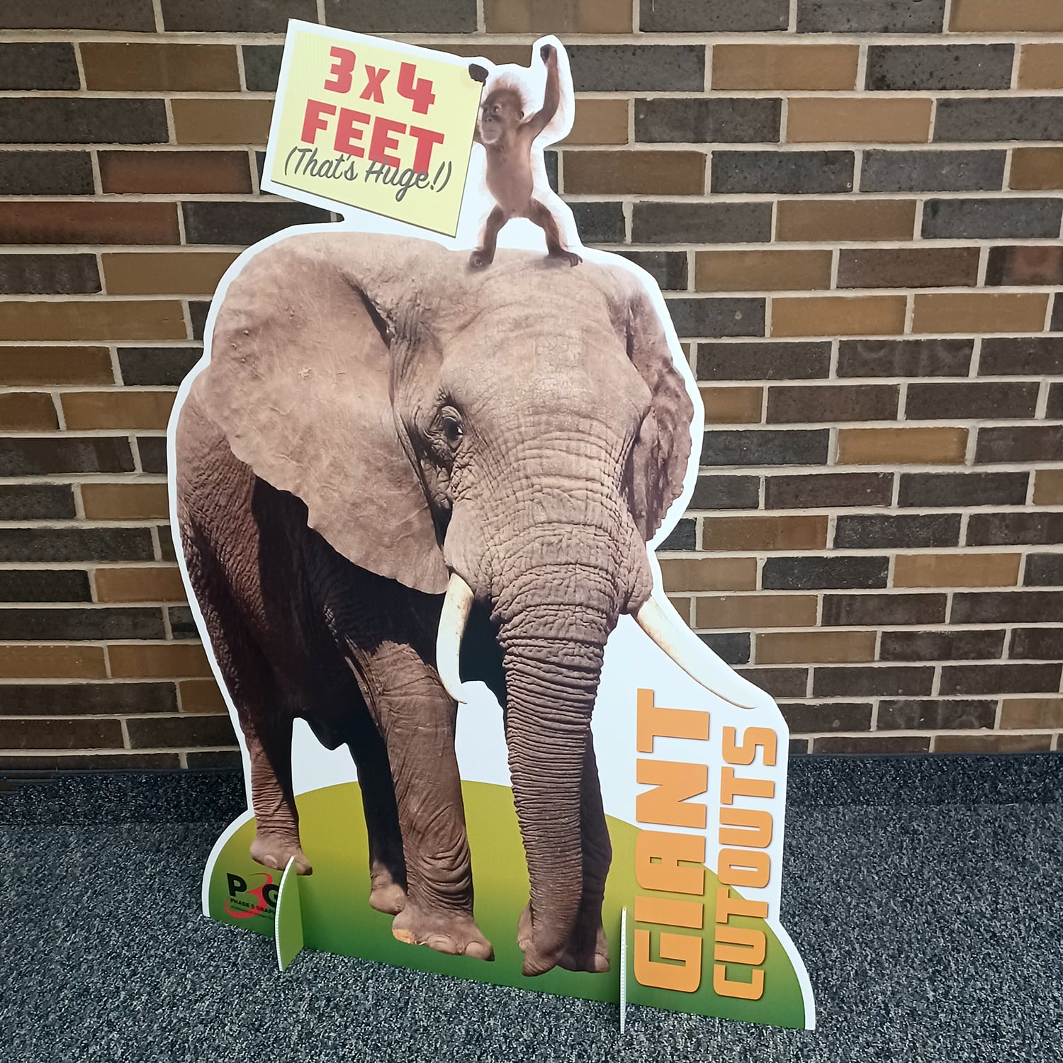 Cutout Display Signs Custom Cut-Out Display Signs for Business, Freestanding, Full-Color, Made in Grand Rapids MI - Phase3Graphics.com