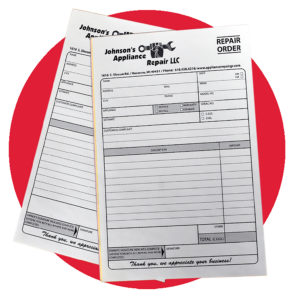 500 Forms 5.5" x 8.5" - 2 part for $84