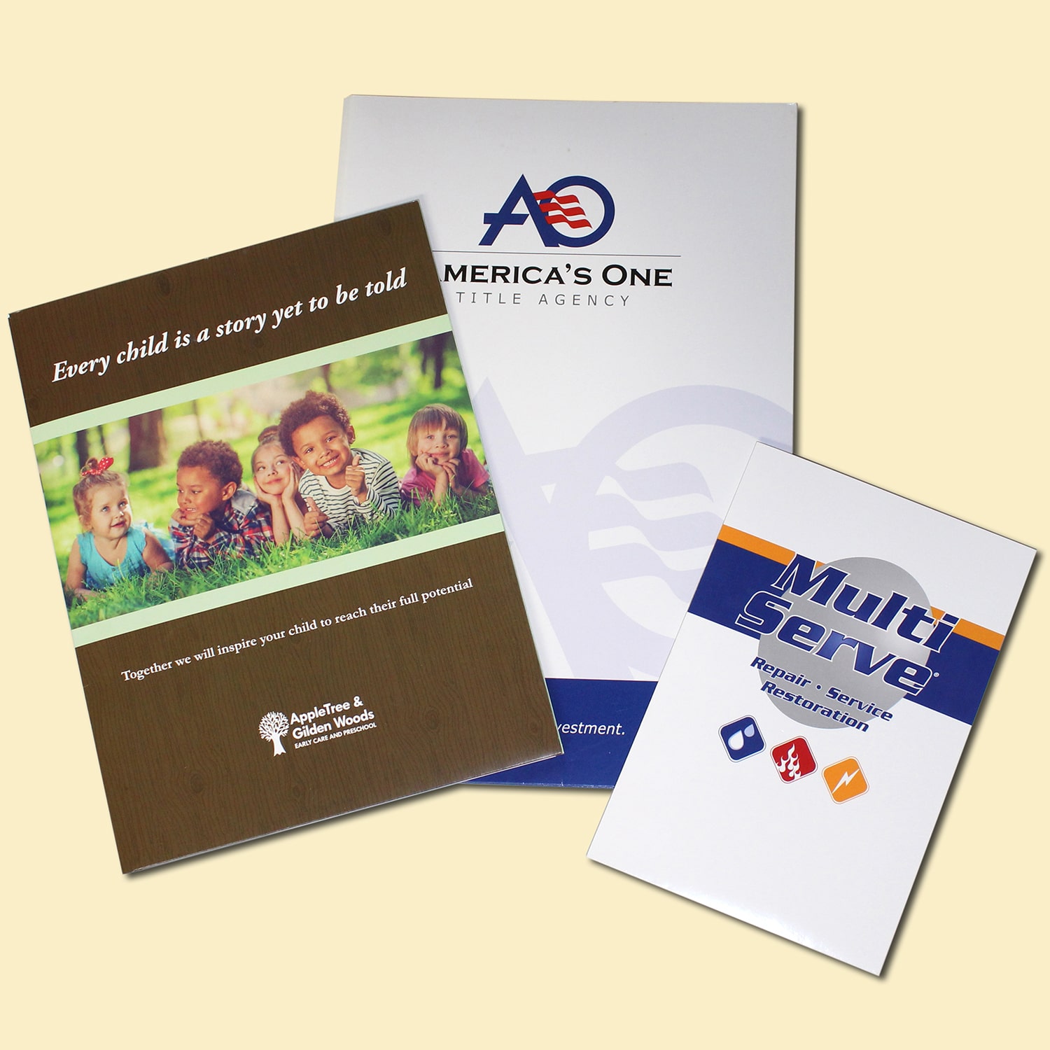 Custom Folders Printed for Business - Phase 3 Graphics in Grand Rapids MI