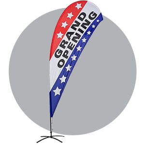 9' Teardrop Flag for $155